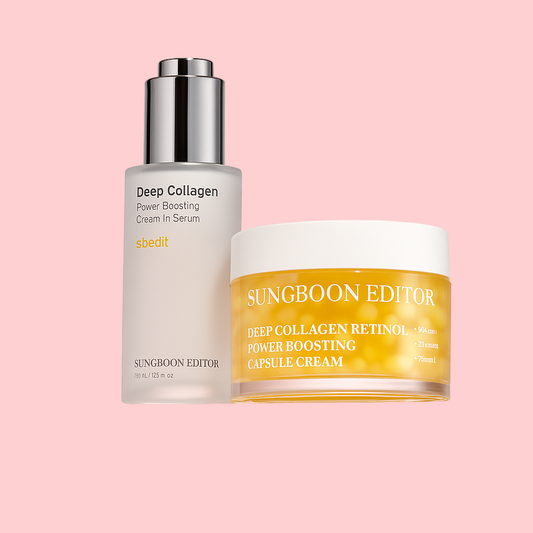 Glazed Skin Collagen Duo | Firming Cream + Volufiline Serum